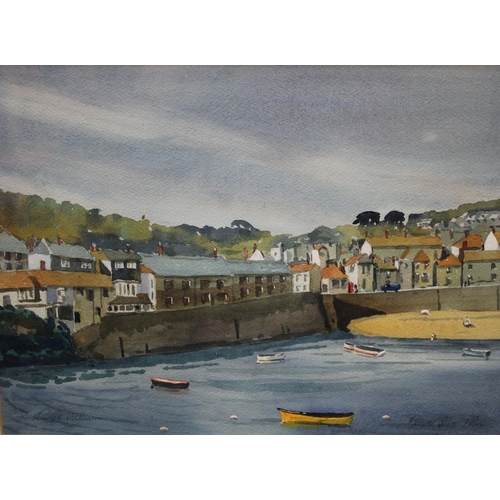 307 - Ronald Scott Thorn A pair, Polperro, Low Tide and Mousehole Harbour signed, watercolour, 29.5cm x 39... 