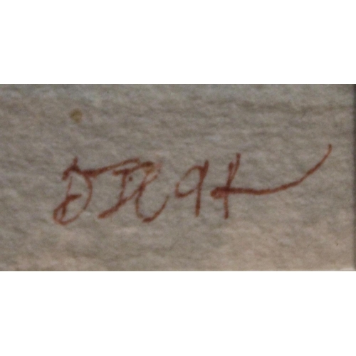 94 - David Crockett Piazzeta San Marco signed with initials and dated, label to verso for Richard Hagen F... 