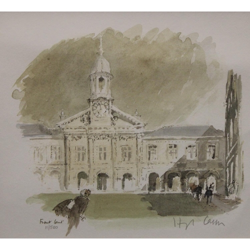 91 - Hugh Casson RA (1910 - 1999), by and after, Front Court, Cambridge, signed in pencil to margin, limi... 