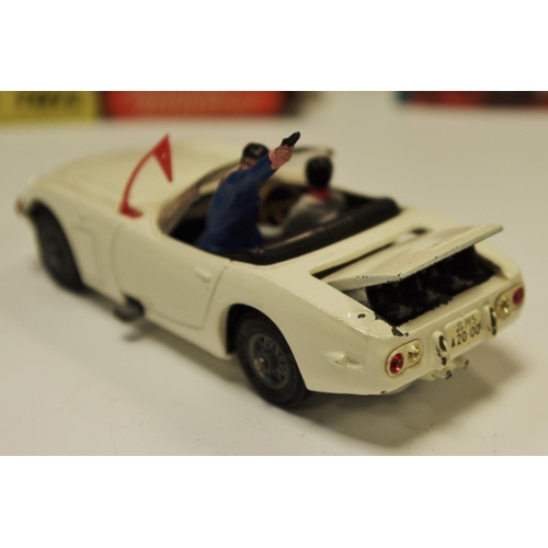 106 - Corgi 336 ''James Bond'' Toyota 2000 GT taken from the film ''You Only Live Twice'' - white body, bl... 