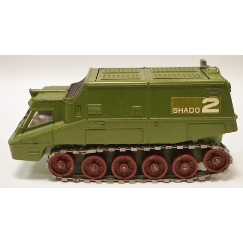 107 - Dinky 353 ''UFO'' Shado 2 Mobile - green, harder to find white interior, large brown plastic rollers... 