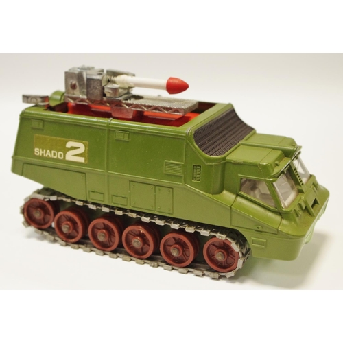 107 - Dinky 353 ''UFO'' Shado 2 Mobile - green, harder to find white interior, large brown plastic rollers... 