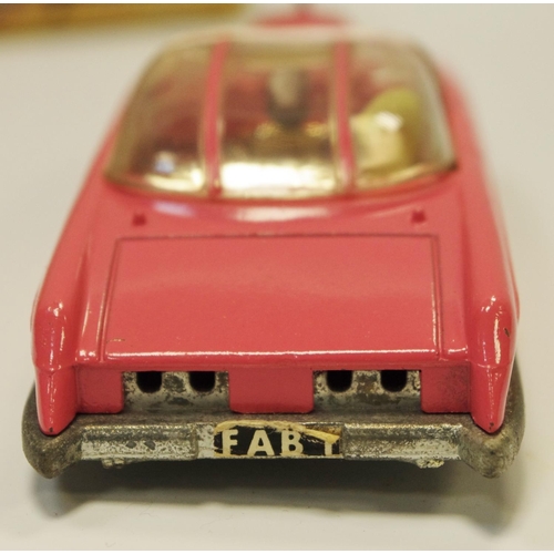 108 - Dinky 100 ''Thunderbirds'' - Lady Penelope's FAB 1 - finished in pink including roof slides, gold in... 