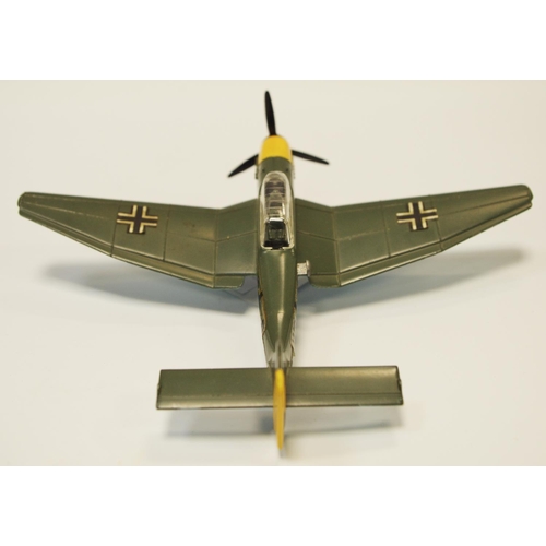 113 - Dinky 721 ''Battle of Britain'' Junkers Stuka - drab green, yellow with decals applied with bomb, in... 