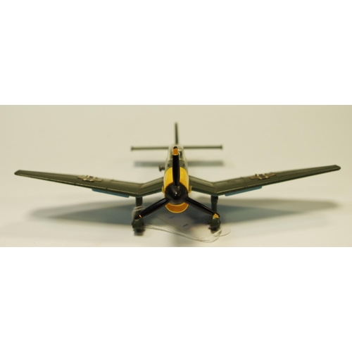 113 - Dinky 721 ''Battle of Britain'' Junkers Stuka - drab green, yellow with decals applied with bomb, in... 