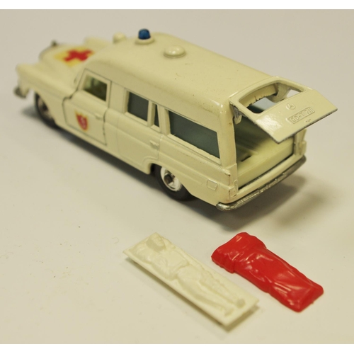 116 - Matchbox King Size K-6 Mercedes Benz Ambulance - cream body with hood & door decals, pale blue windo... 