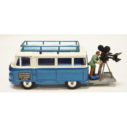 123 - Corgi 479 Commer Mobile Camera Van ''Samuelson Film Service Limited'' - blue, white, spun hubs, silv... 