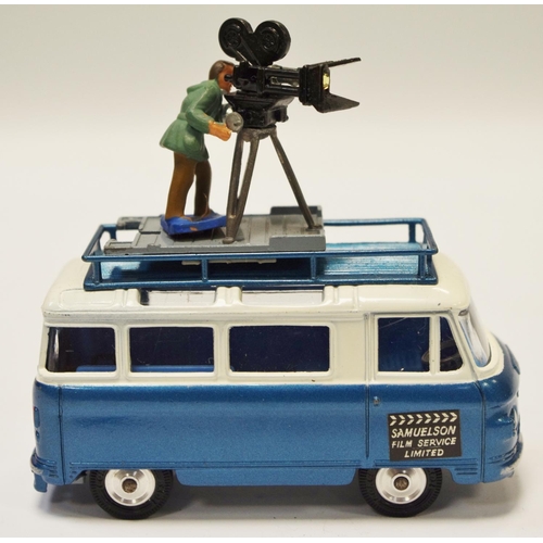 123 - Corgi 479 Commer Mobile Camera Van ''Samuelson Film Service Limited'' - blue, white, spun hubs, silv... 