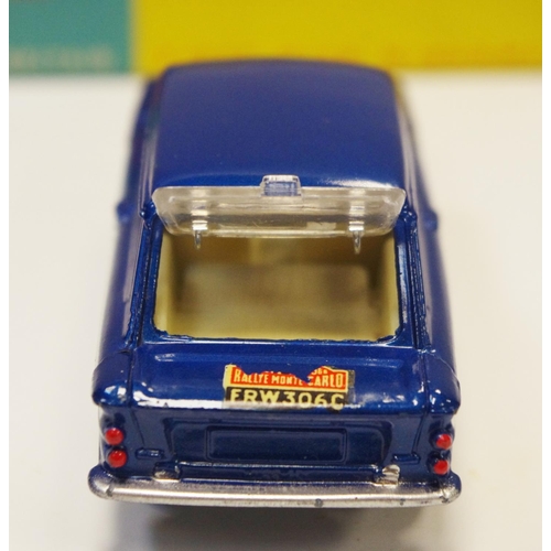 130 - Corgi 340 Sunbeam Imp ''Rallye Monte Carlo'' - blue body, white side flashes, cast hubs, off white i... 