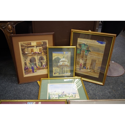 267 - Travel - various well executed early 20th century original watercolours by Jane M Duncombe, done fro... 