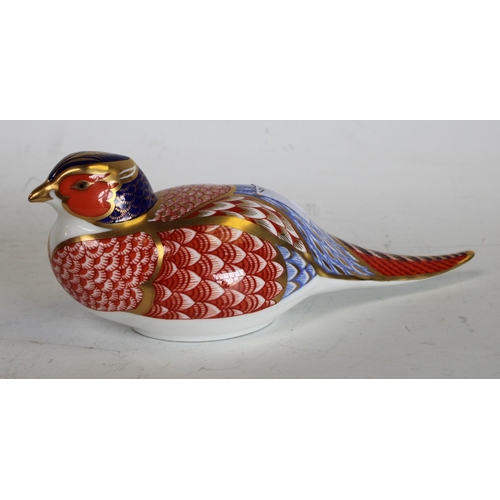 114 - A Royal Crown Derby paperweight, Pheasant