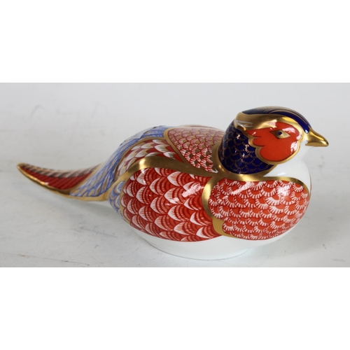 114 - A Royal Crown Derby paperweight, Pheasant