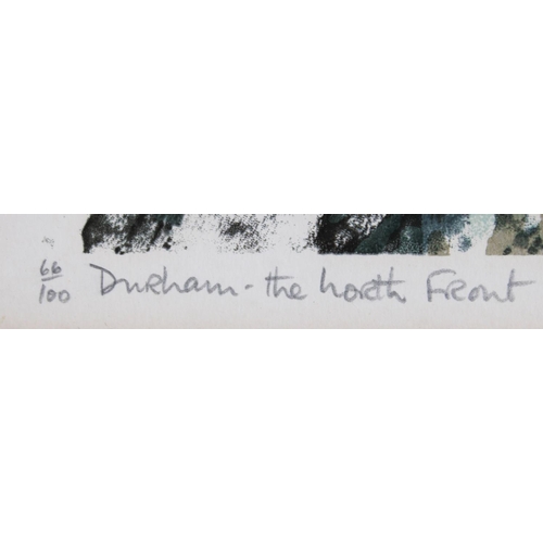 133 - Norman Wade, by and after, Durham, the North Front, signed, dated '72, and titled in pencil to margi... 