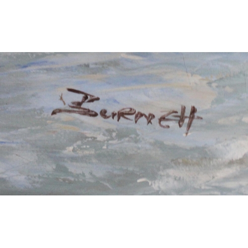 181 - Pictures and Prints - Burnett, Continental Street Scene, signed, oil on canvas, 49cm x 59cm; E. G. W... 