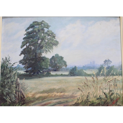 182 - Pictures and Prints - E. G. Wilson, Rural Landscape, 44cm x 34cm, signed, oil on board; others simil... 