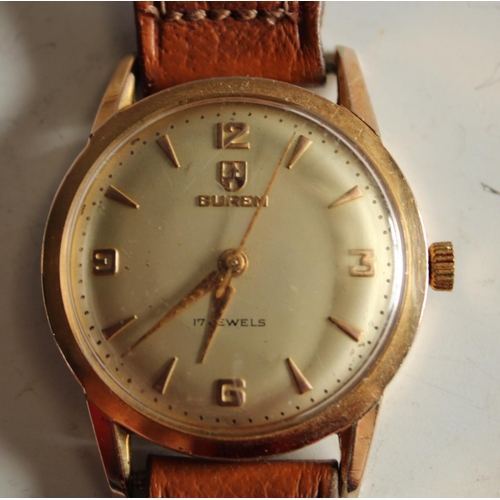 591 - A Buren 17 jewel wristwatch; another, Avia (2)