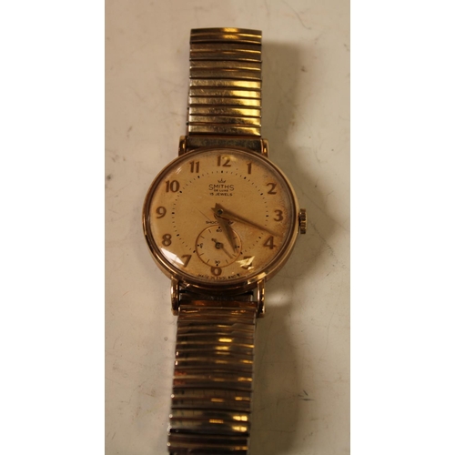 593 - A 9ct gold gentleman's presentation wristwatch