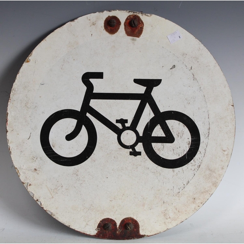 92 - Cycling - a vintage metal sign