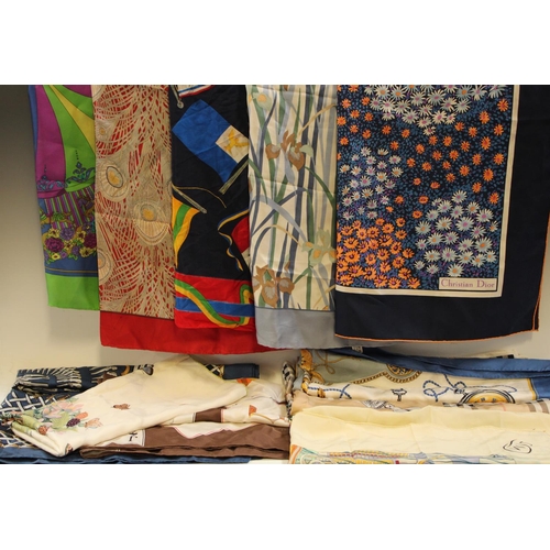 560A - Lady's Accessories - vintage silk scarves including Burberrys Novacheck; another, Burberrys Carousel... 