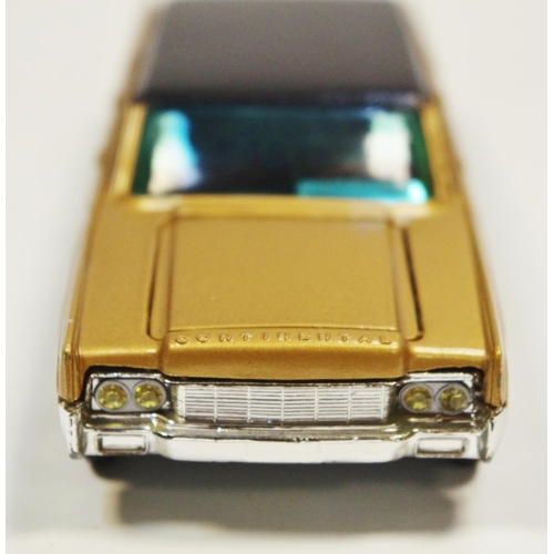 Miniature Corgi Toys 1/43 N°262 Lincoln Continental Limmo, Couleur Or, Vintage