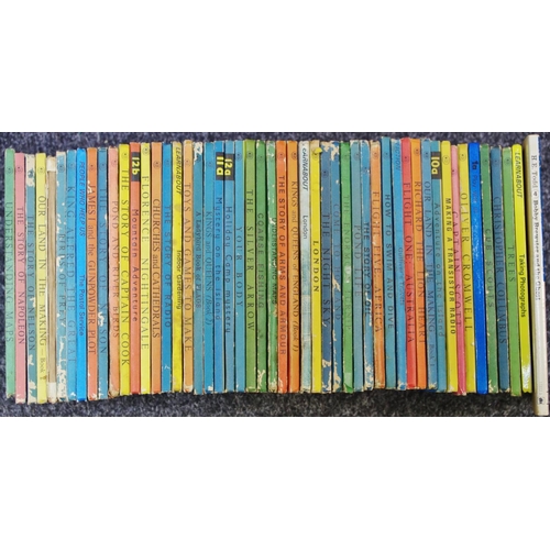 101 - Fifty Ladybird books including Toys an Games to Make, Indoor Gardening, The Story of Nelson, James I... 