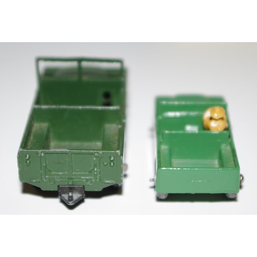 12 - Matchbox Regular Wheels 12a Land Rover - green, silver trim, tan figure driver, metal wheels with cr... 