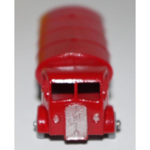 14 - Matchbox Regular Wheels 11b ERF Tanker ''Esso'' - Stannard Code 10 - red body with mask sprayed silv... 