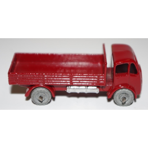 22 - Matchbox Regular Wheels 20a ERF Dropside Lorry - Stannard Code 3 dark red, silver trim, metal wheels... 