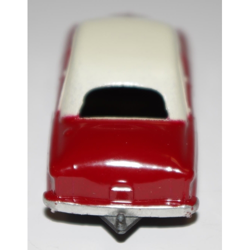 25 - Matchbox Regular Wheels 22a Vauxhall Cresta - dark red body, cream roof, silver trim, metal wheels w... 