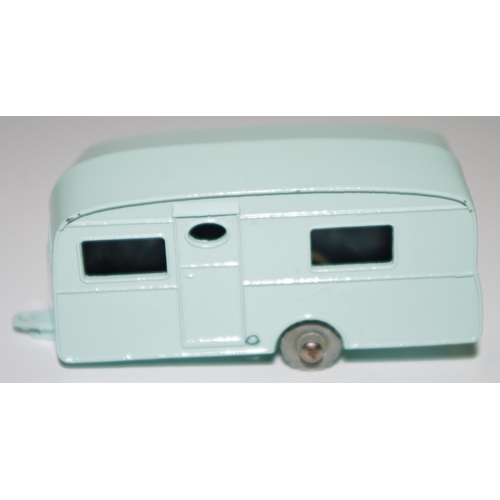 26 - Matchbox Regular Wheels 23b Berkeley Cavalier Caravan - pale blue body, metal wheels with crimped ax... 