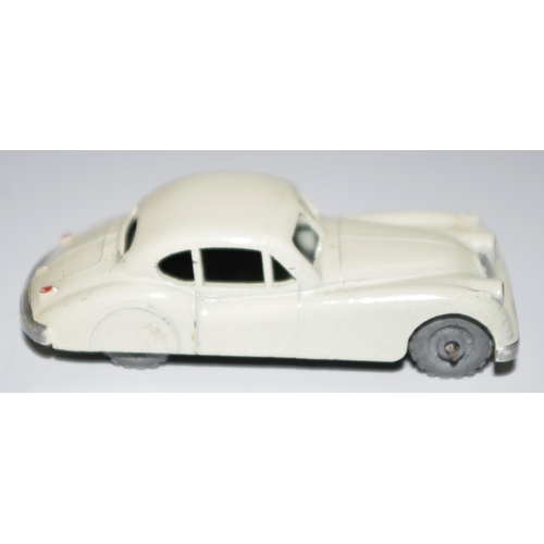 31 - Matchbox Regular Wheels 32a Jaguar XK140 Coupe - off white body, silver trim, metal wheels with crim... 