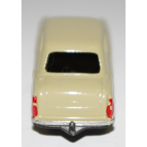 32 - Matchbox Regular Wheels 30a Ford Prefect - fawn body (green-brown) with silver trim, metal wheels wi... 