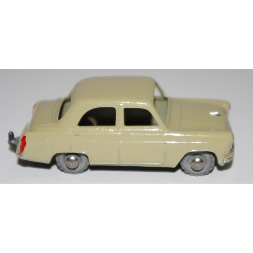 32 - Matchbox Regular Wheels 30a Ford Prefect - fawn body (green-brown) with silver trim, metal wheels wi... 