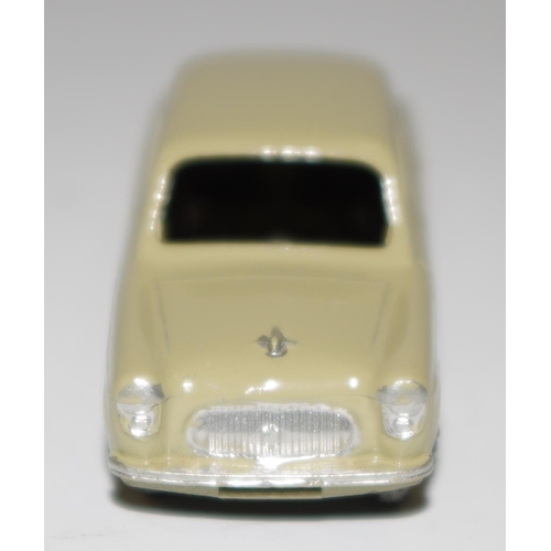 32 - Matchbox Regular Wheels 30a Ford Prefect - fawn body (green-brown) with silver trim, metal wheels wi... 