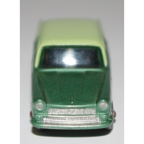 33 - Matchbox Regular Wheels 29b Austin Cambridge Saloon - two-tone green, silver trim to front only, kno... 