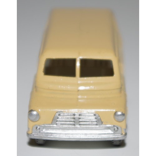 34 - Matchbox Regular Wheels 29a Bedford Milk Delivery Van - light tan body, white crates, metal wheels w... 