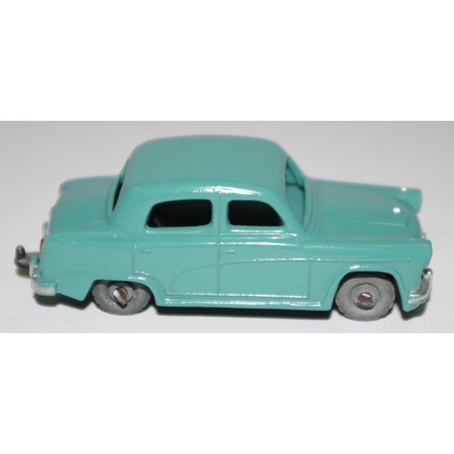 35 - Matchbox Regular Wheels 36a Austin A50 - light turquoise, silver trim, metal wheels with crimped axl... 