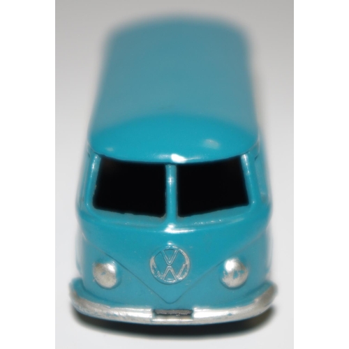 37 - Matchbox Regular Wheels 34a Volkswagen ''Matchbox International Express'' Van - drab blue, silver tr... 