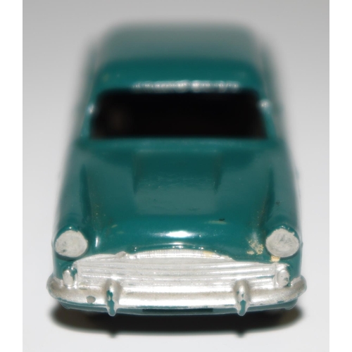 38 - Matchbox Regular Wheels 33a Ford Zodiac - teal blue body, silver trim to front and rear, metal wheel... 