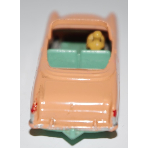 41 - Matchbox Regular Wheels 39a Ford Zodiac Convertible - Stannard Code 4 - peach type A body with silve... 