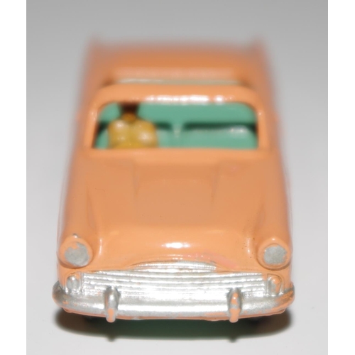 41 - Matchbox Regular Wheels 39a Ford Zodiac Convertible - Stannard Code 4 - peach type A body with silve... 