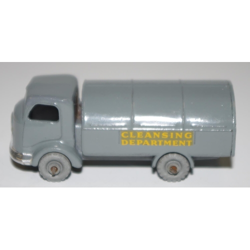 42 - Matchbox Regular Wheels 38a Karrier Bantam Refuse Truck - Stannard Code 1 - dark grey type B body wi... 