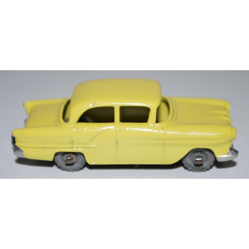 44 - Matchbox Regular Wheels 45a Vauxhall Victor - yellow body, without windows, with dashboard cross bra... 