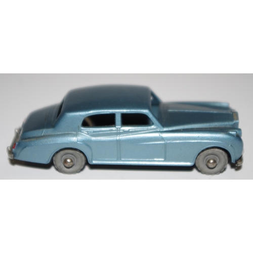 45 - Matchbox Regular Wheels 44a Rolls Royce Silver Cloud - Stannard Code 6, metallic silver-blue body, s... 