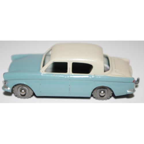 46 - Matchbox Regular Wheels 43a Hillman Minx - Stannard code 4 blue-grey body, silver trim, metal wheels... 