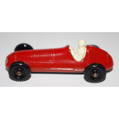 47 - Matchbox Regular Wheels 52a Maserati 4CLT Racing Car - bright red body, silver trim to front only, m... 