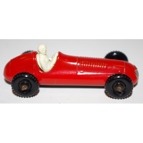 47 - Matchbox Regular Wheels 52a Maserati 4CLT Racing Car - bright red body, silver trim to front only, m... 