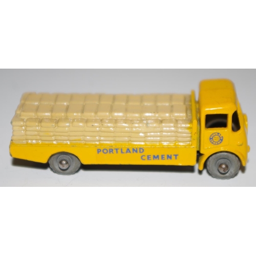 48 - Matchbox Regular Wheels 51a Albion Chieftain Cement Truck ''Portland Cement'' - yellow, silver trim ... 