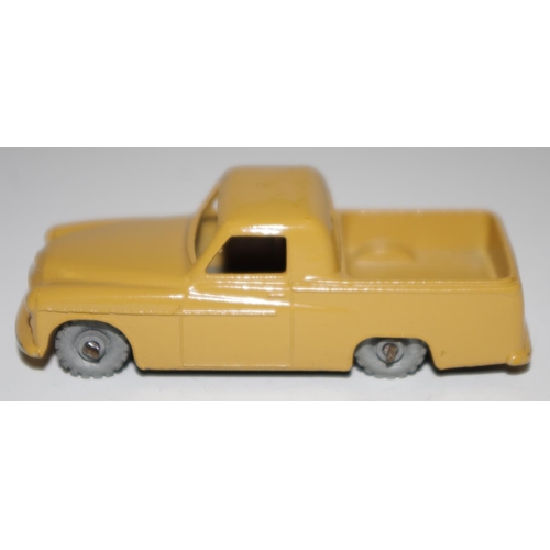 49 - Matchbox Regular Wheels 50a Commer Pick-up Truck - Stannard Code 1  light tan body, silver trim, met... 