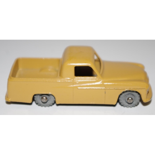 49 - Matchbox Regular Wheels 50a Commer Pick-up Truck - Stannard Code 1  light tan body, silver trim, met... 